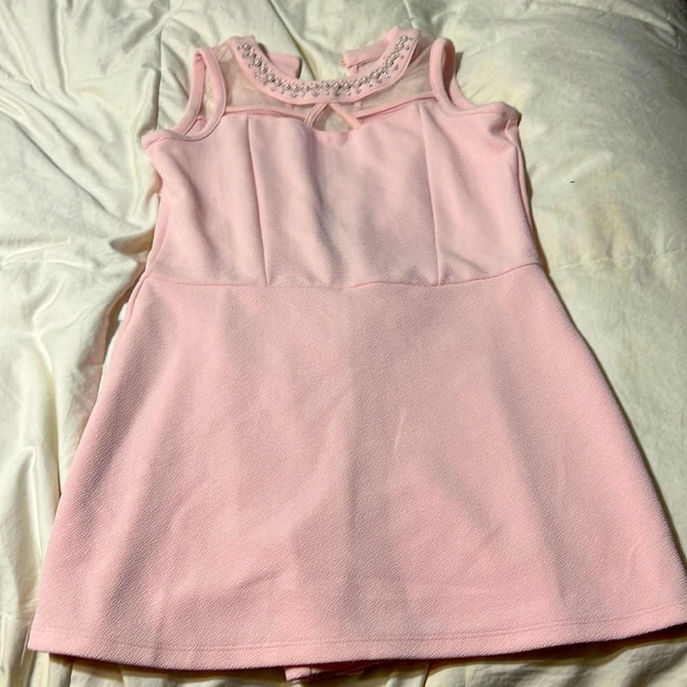 Kids size 16 pink short dress